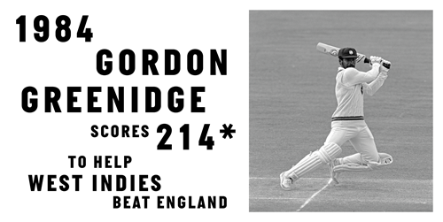 Greenidge scores 214* for West Indies
