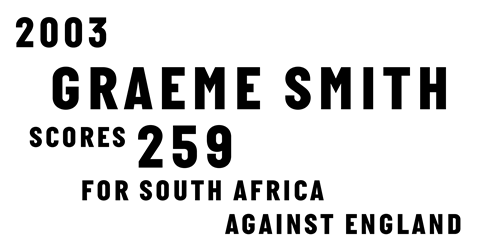 Smith scores 259 for South Africa