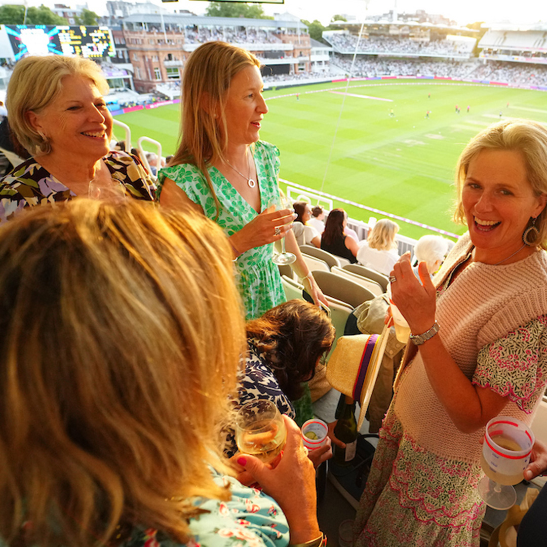 Debentures-enjoying-drinks-in-the-sun-lords-cricket