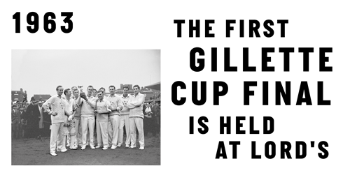 The first Gillette Cup Final