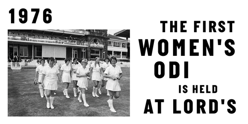The first Women's ODI is held at Lord's