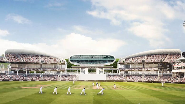 Designs of the new Compton and Edrich stands at Lord's.